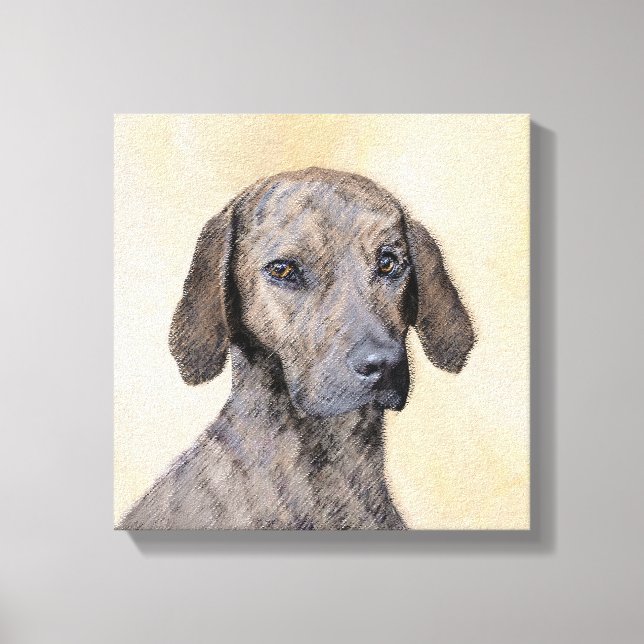 Toile Plott Peinture - Cute Original Chien Art (Recto)