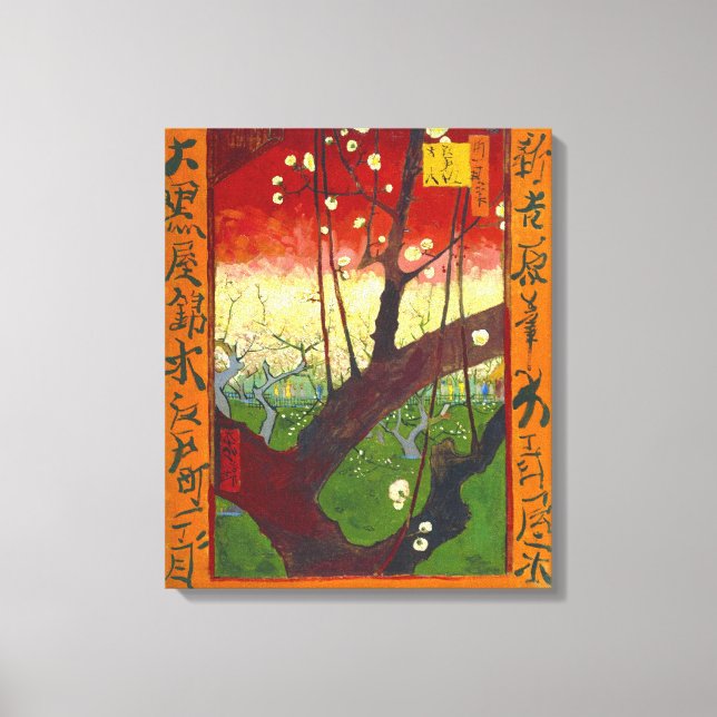 Toile Plum à fleurs (Hiroshige) Van Gogh Art (Recto)
