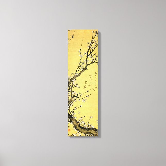 Toile Plum de fleurs de Hokusai (Recto)