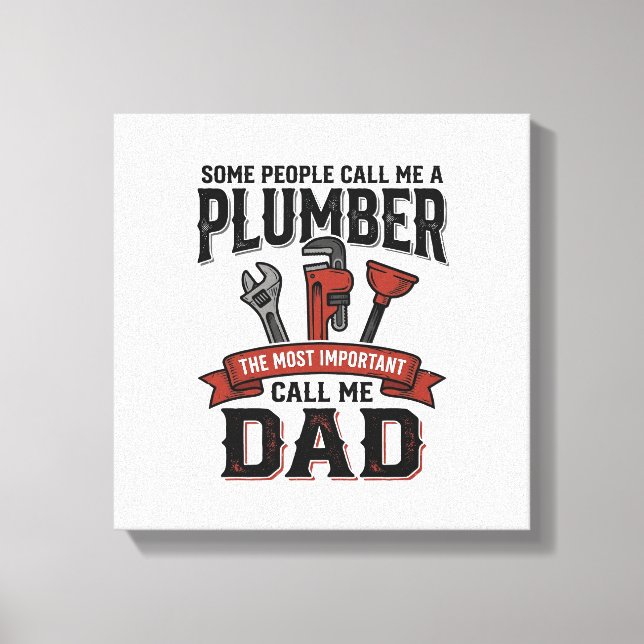 Toile Plumber Papa Conception de T-Shirt avec Gravure Vi (Recto)