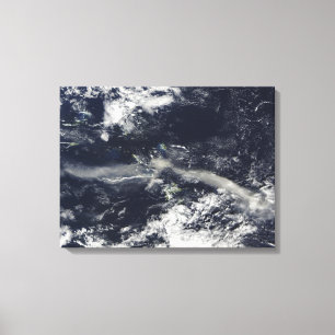 Toile Plume de cendre des collines de Soufriere,