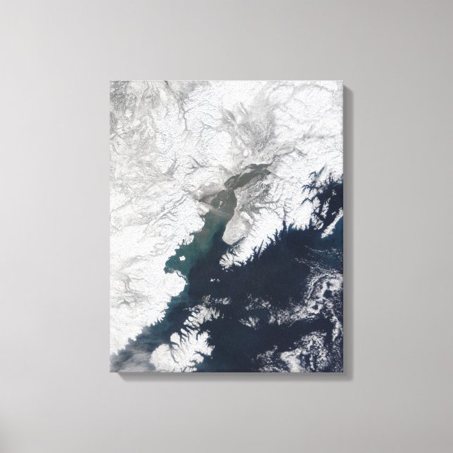 Toile Plume de cendres du mont Redoute, Alaska (Recto)