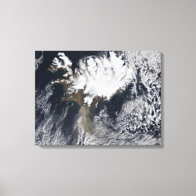 Toile Plume de cendres du volcan Eyjafjallajokull, islan (Recto)