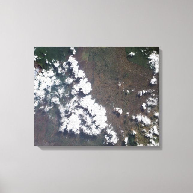 Toile Plume monte du volcan Nyiragongo en RDC (Recto)