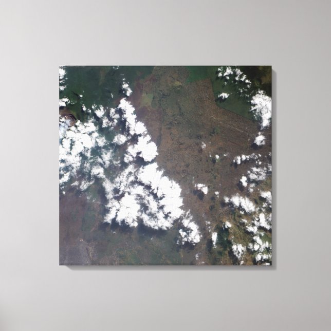 Toile Plume monte du volcan Nyiragongo en RDC (Recto)