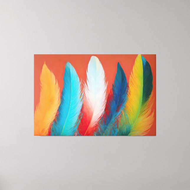 Toile Plumes du sud-ouest (Recto)