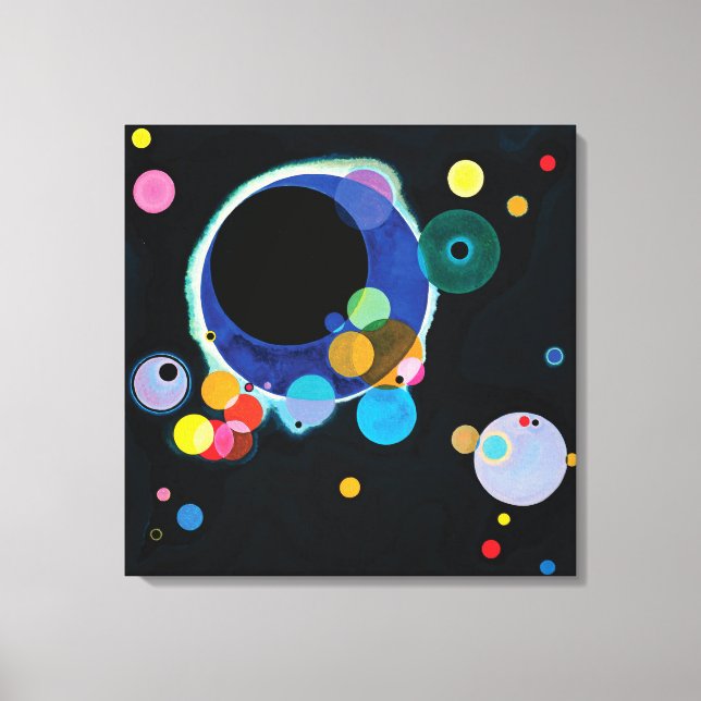 Toile Plusieurs cercles par Wassily Kandinsky (Recto)