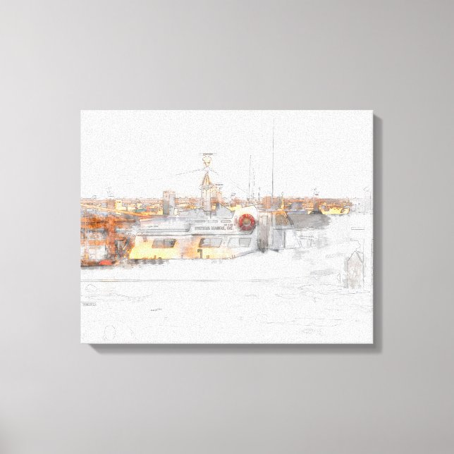 Toile Plymouth Harbour Canvas Imprimer (Recto)
