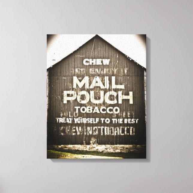 Toile Pochette Chew Mail Tabac Traitez-vous au meilleur (Recto)