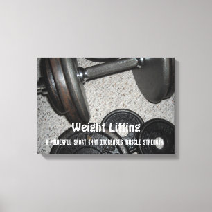 Toile Poids Levant message de motivation