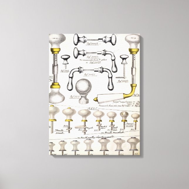 Toile Poignées de porte, à partir d'un catalogue commerc (Recto)