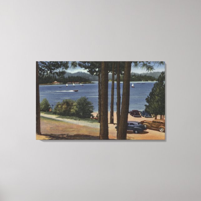 Toile Point de grill Vue du lac (Recto)