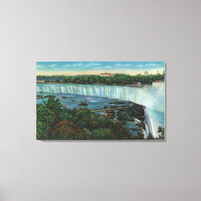 Toile Point Terrapin Vue des chutes canadiennes (Recto)