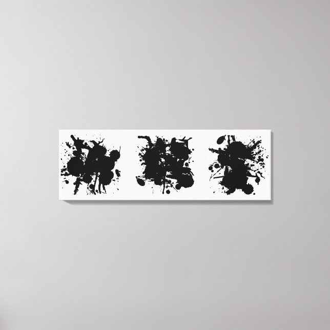 Toile Points noirs Abstraits modernes (Recto)