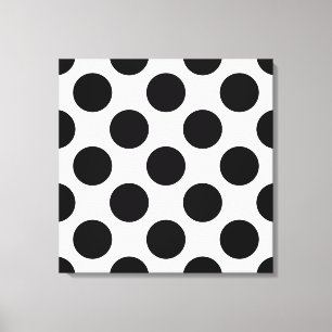 Toile Points sans couture motif noir + votre dos