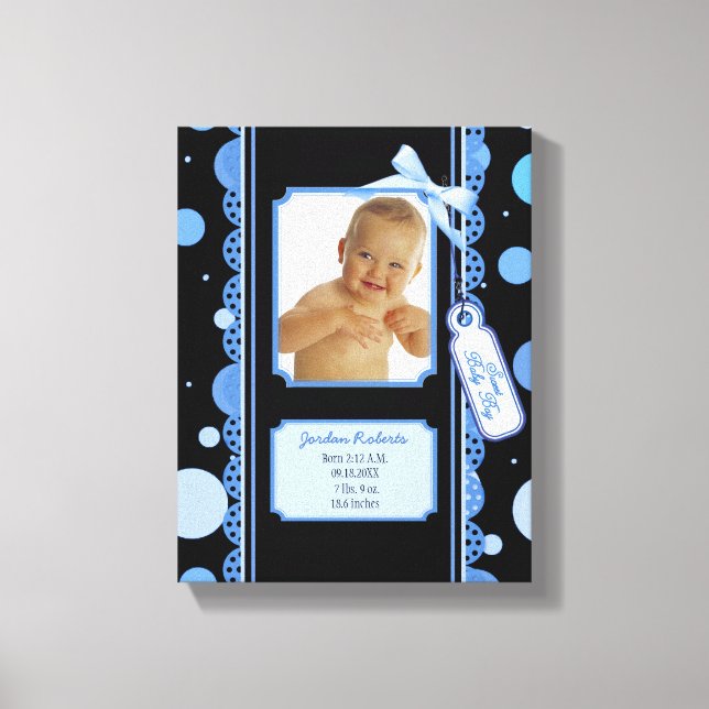 Toile Pois Baby Boy Canvas Imprimer (Recto)