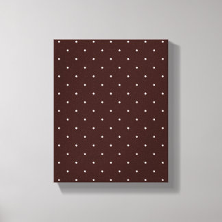 Toile Pois Brown et blancs