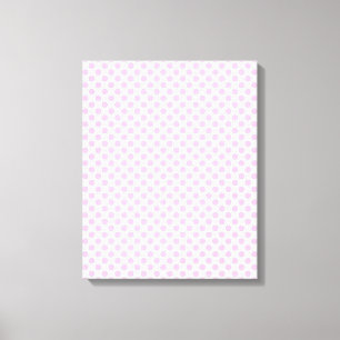 Toile Pois rose avec l'arrière - plan personnalisable