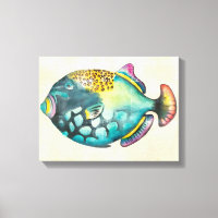 Poisson Aquarium bleu et violet