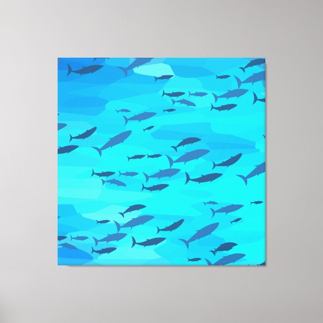 Toile Poisson coloré (Recto)