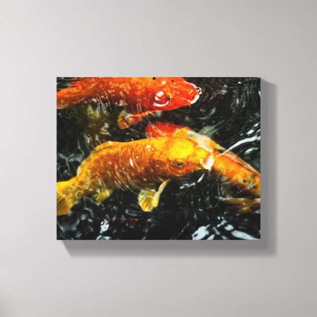 Toile Poisson coloré Koi | Chengdu (Recto)