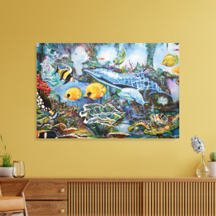 Toile Poisson d'eau salée