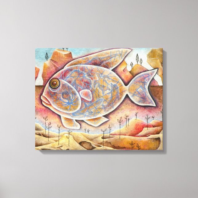 Toile Poisson fantastique (Recto)