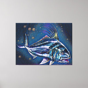 Toile Poisson Roosterfish, Basse Californie