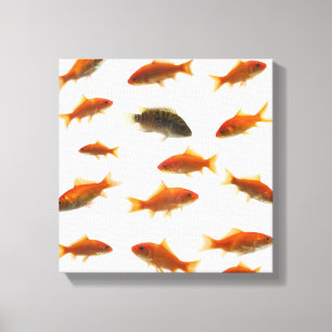Toile Poisson rouge 4