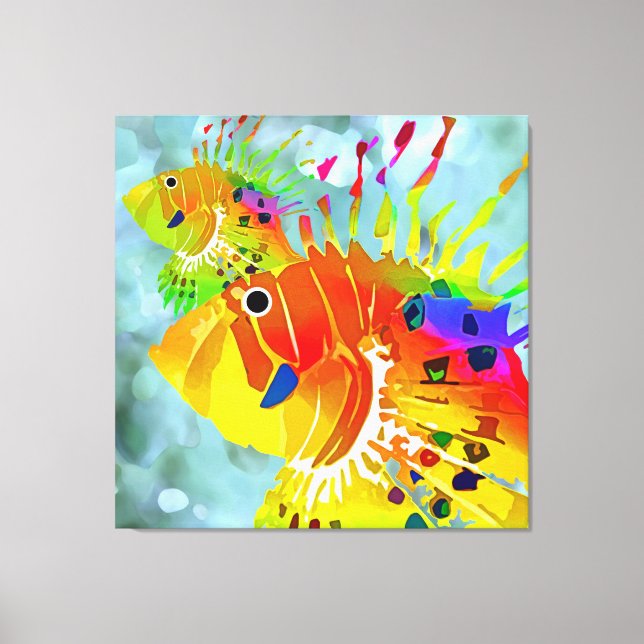 Toile Poisson tropical (Recto)