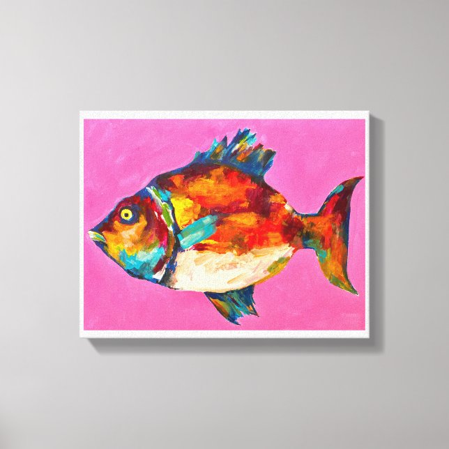 Toile Poissons colorés (Recto)