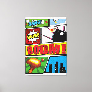 Toile Polices de bande dessinée !