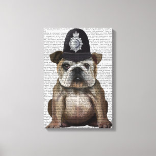 Toile Policier de Bulldog