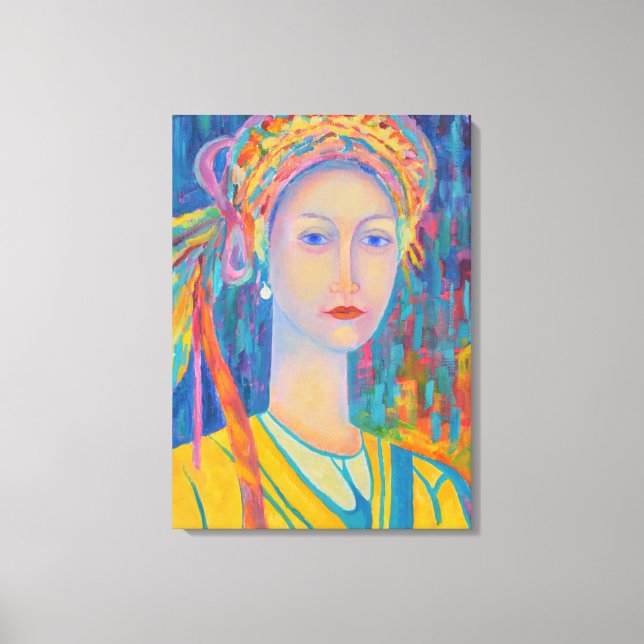 Toile Polonais design folk personnes robe cadeau pour ma (Recto)