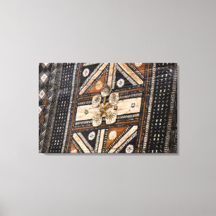 Toile Polynésie, Royaume des Tonga. Détail du tapa