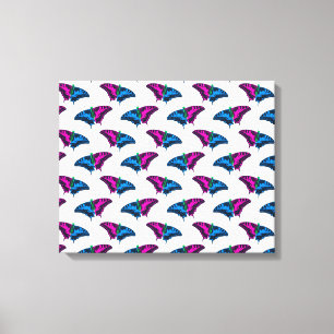 Toile Polysexual Pride Flag Swallowtail Butterfly