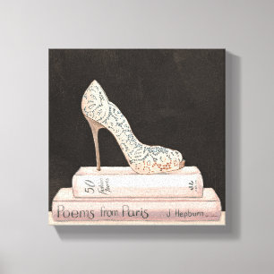 Toile Pomme sauvage Élégante mode talon haut