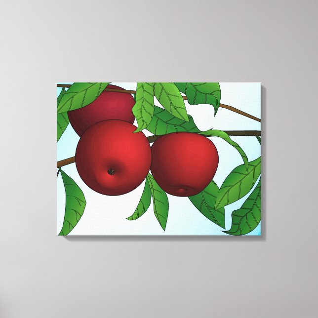 Toile Pommes d'une branche (Recto)