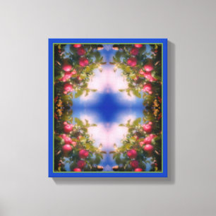 Toile Pommes rouges sur la peinture de l'arbre Abstrait