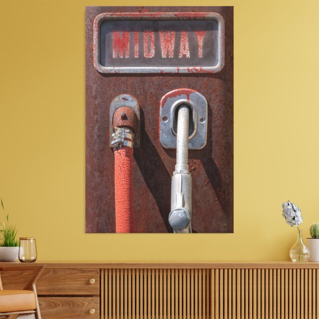 Toile Pompe à gaz vintage à mi-chemin (Insitu(Salon))