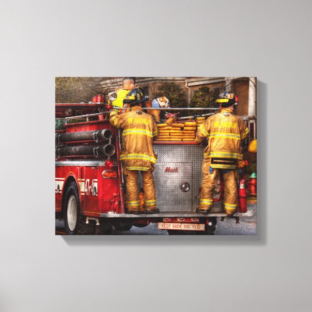Toile Pompier - Service des incendies de Metuchen (Recto)