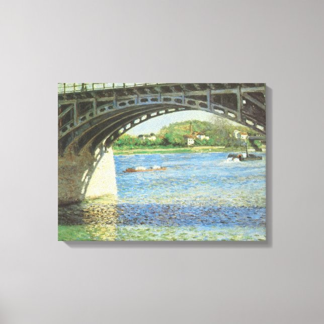 Toile Pont à Argenteuil par Gustave Caillebotte (Recto)