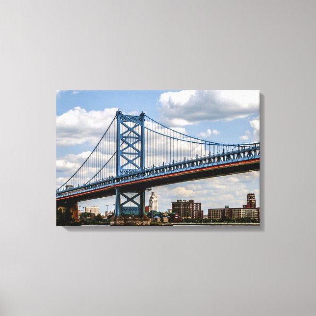 Toile Pont Benjamin-Franklin, Philadelphie, PA (Recto)