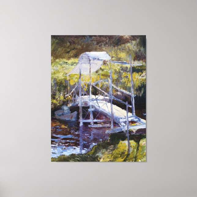 Toile Pont blanc par John Twachtman (Recto)