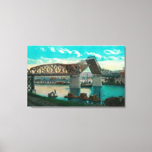 Toile Pont de Broadway au-dessus de rivière de