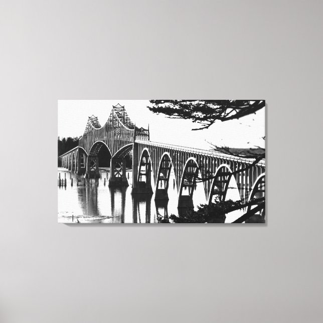 Toile Pont de Coos Bay PhotographiePont Nord, OU (Recto)