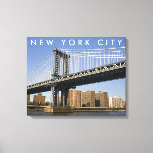 Toile Pont de Manhattan sur l'East River New York City