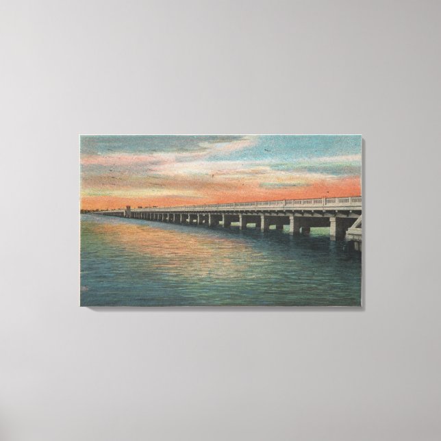 Toile Pont de millions de dollars au-dessus de la rivièr (Recto)