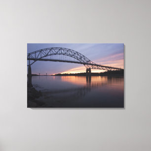 Toile Pont de Sagamore sur le canal de Cape Cod,