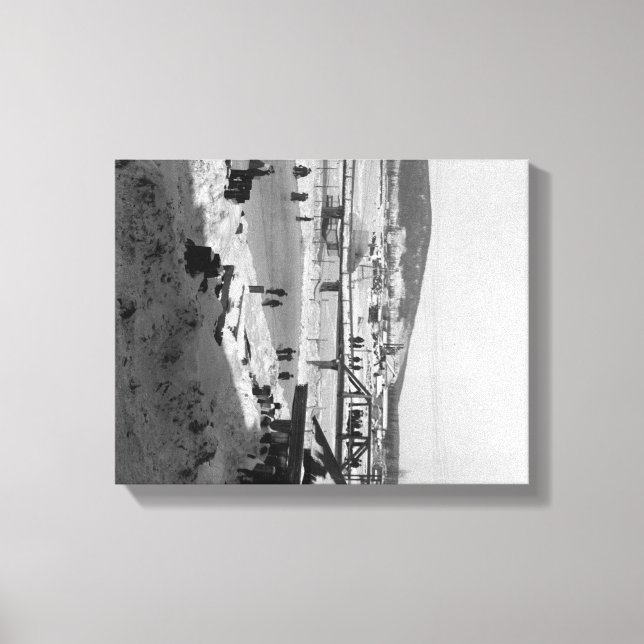 Toile Pont d'hiver au-dessus de la rivière à Fairbanks (Recto)